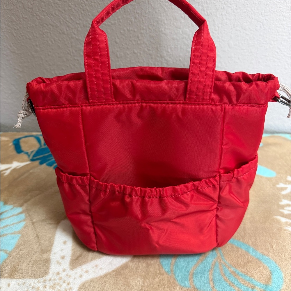 lug Ditty~Red~Drawstring Tote with multiple pockets~NEW without tags - Picture 3 of 7